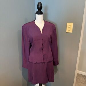 Beautiful silk plum suit